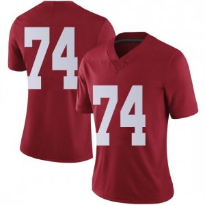 NCAA Women's Alabama Crimson Tide #74 Damieon George Jr. Stitched College Nike Authentic No Name Crimson Football Jersey IE17R47DM